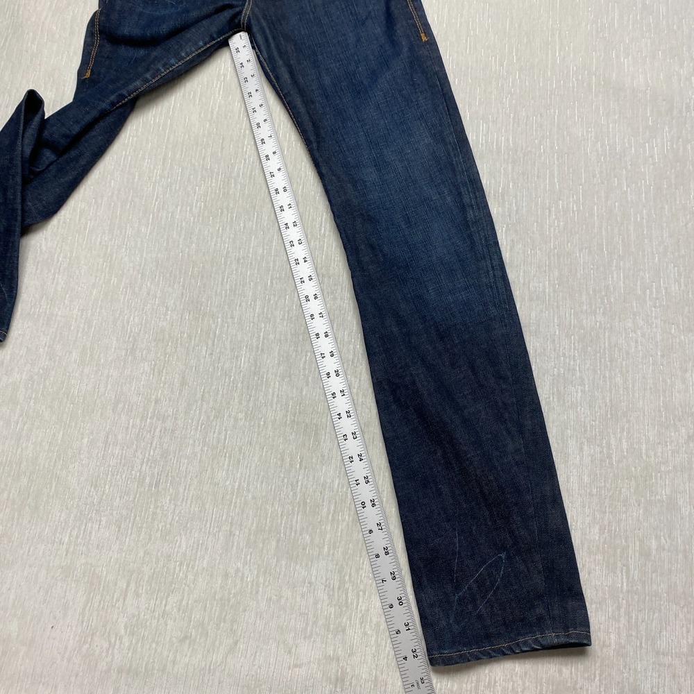 Western Glove Works 1921 Straight Jeans Women 29x32 Blue Cotton Stretch Low Rise - Picture 11 of 15